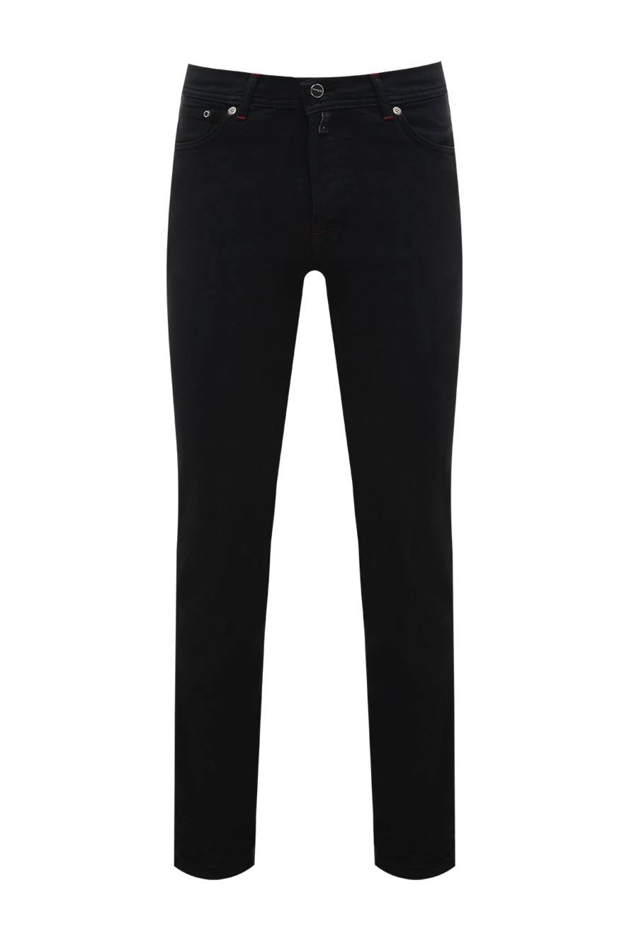 Kiton джинси з бавовни та еластану чорні чоловічі 175072 - фото 1