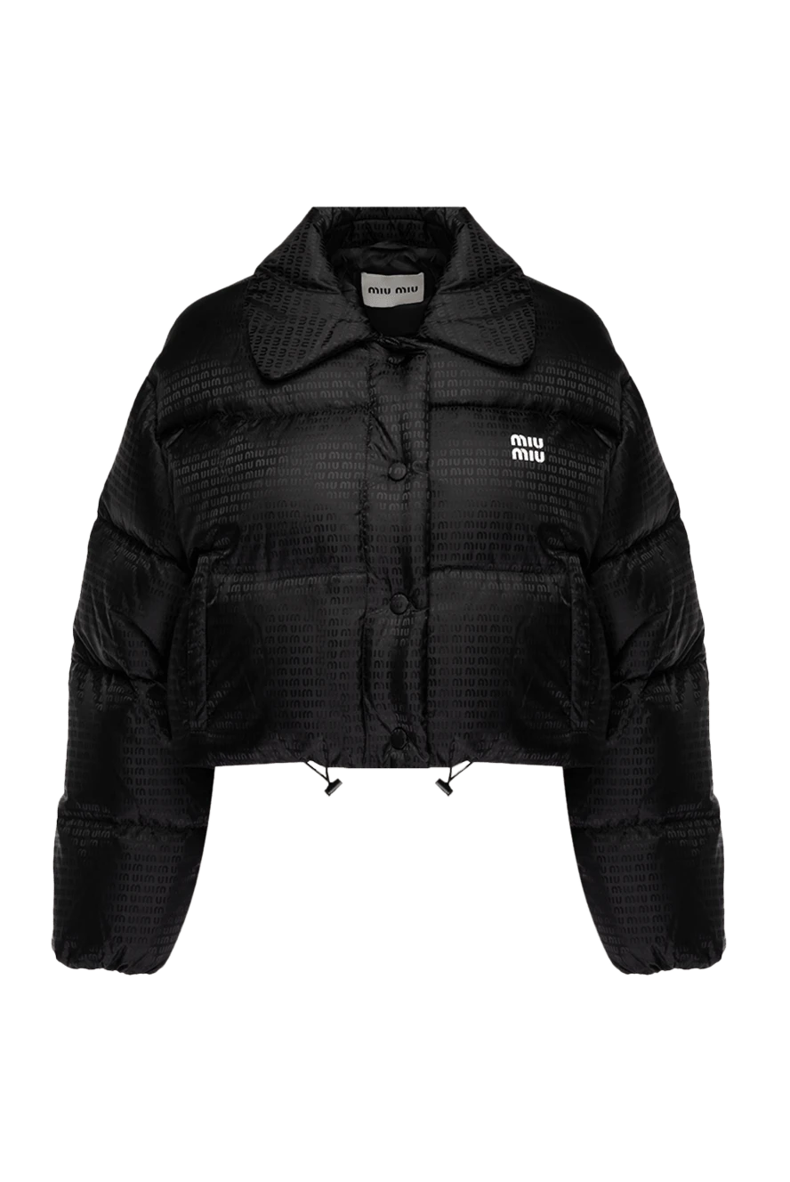 Miu Miu black cropped jacket with snap buttons women's 175180 - photo 1
