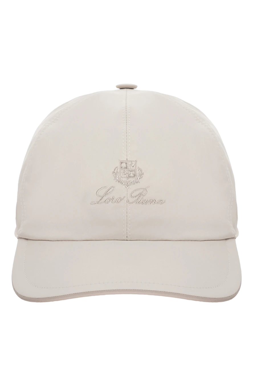 Loro Piana кепка из полиэстера белая мужская 175208 - фото 1