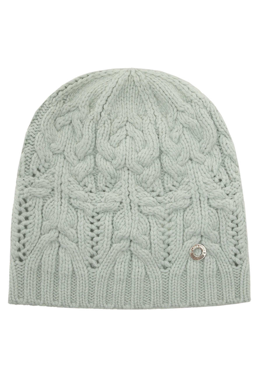 Loro Piana шапка из кашемира зеленая женская 175216 - фото 1