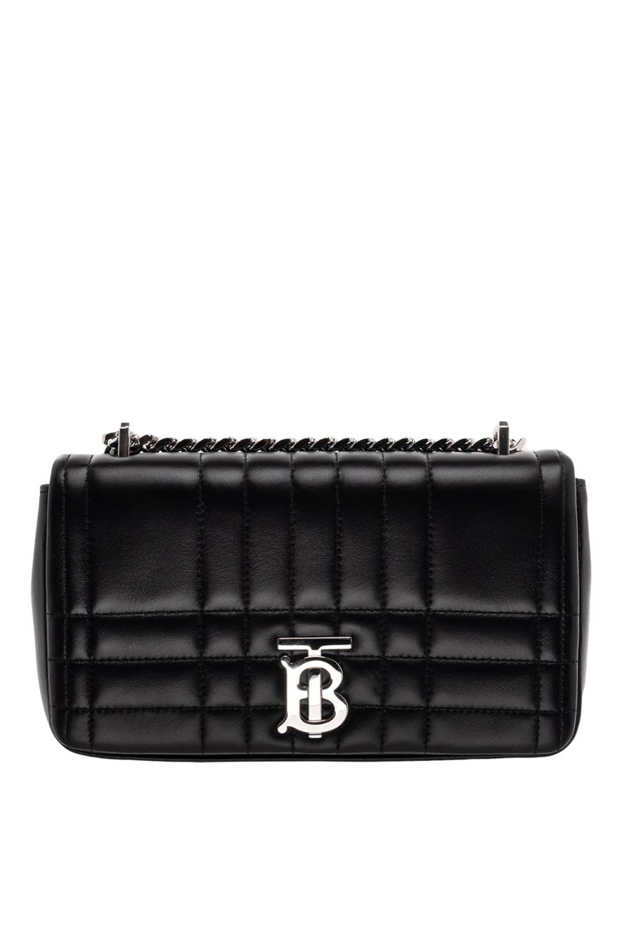 Burberry сумка из кожи черная женская 175238 - фото 1
