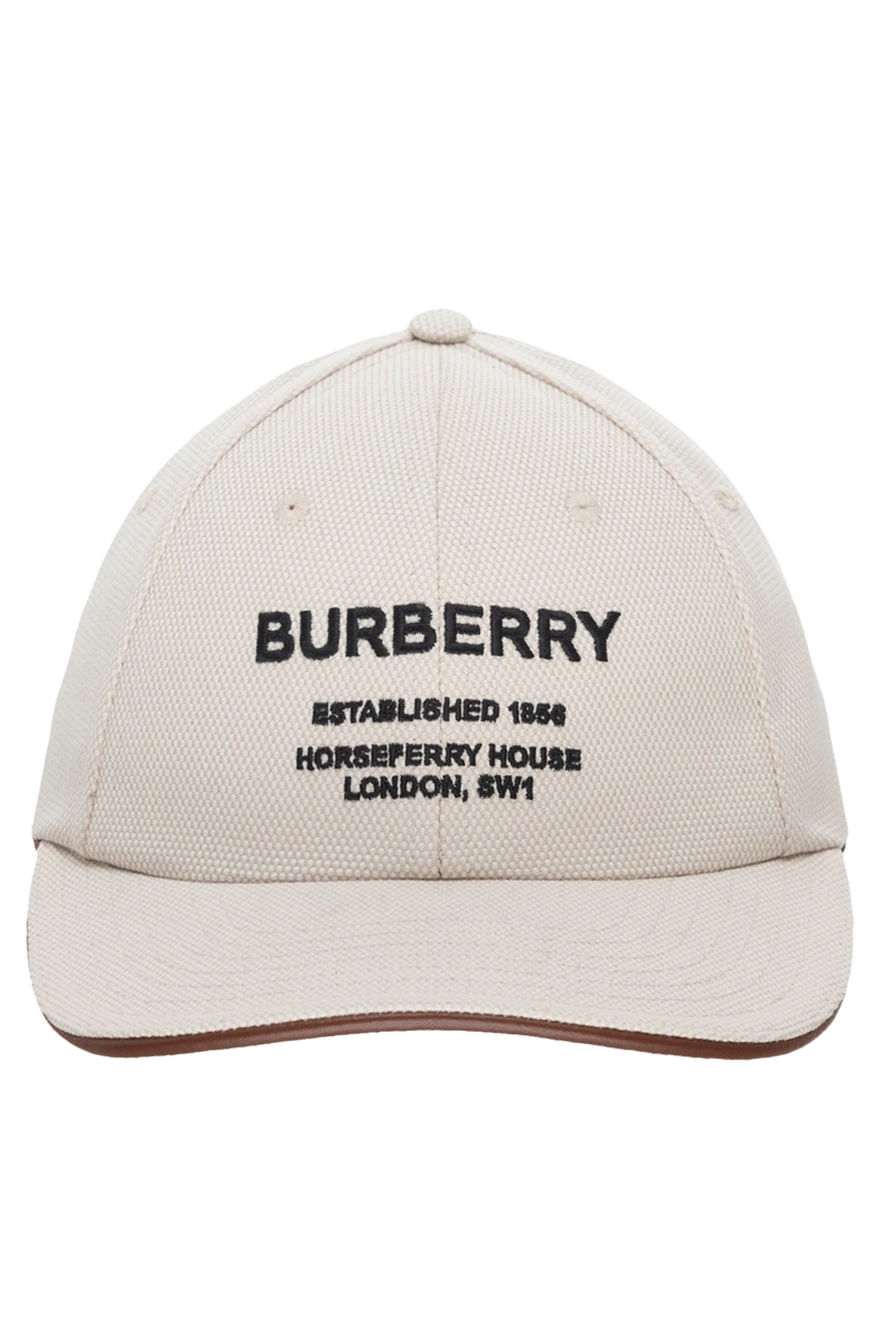 Burberry кепка з бавовни біла жіноча 175242 - фото 1