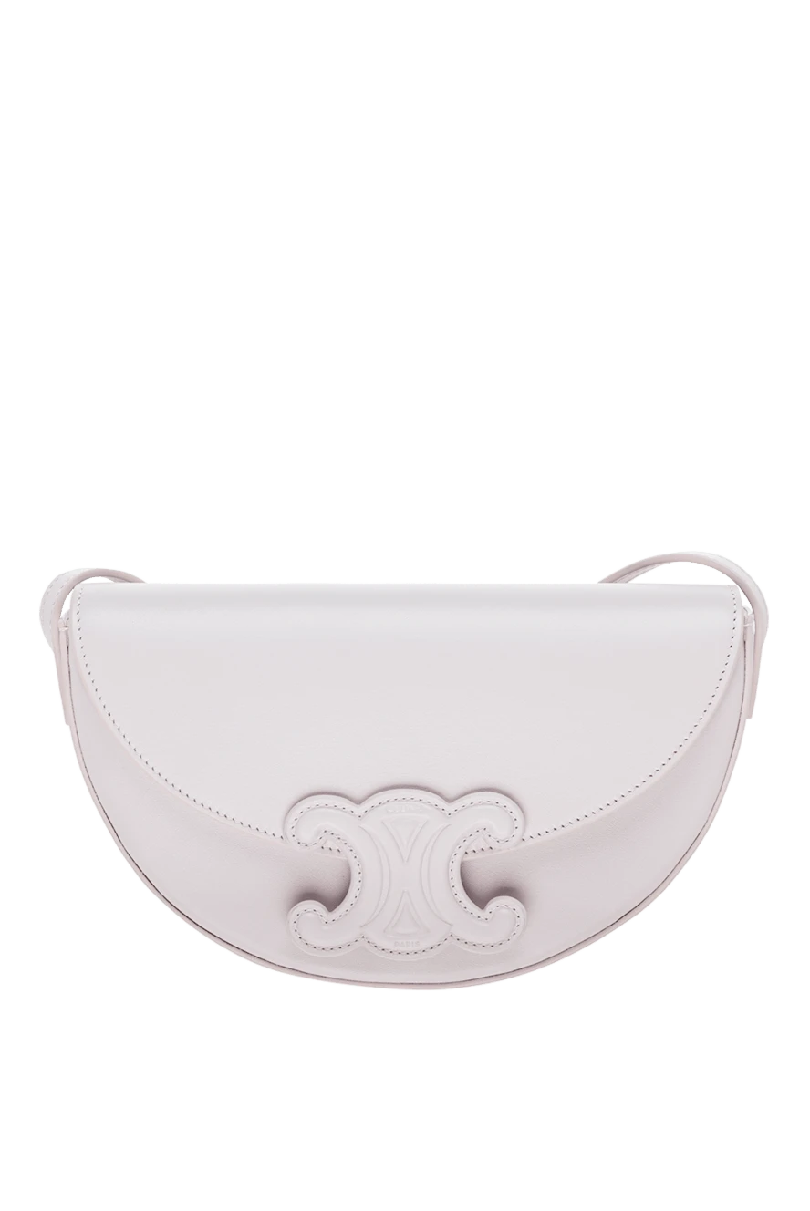 Celine soft pink leather bag adorned with a tone-on-tone logo women's 175254 - photo 1