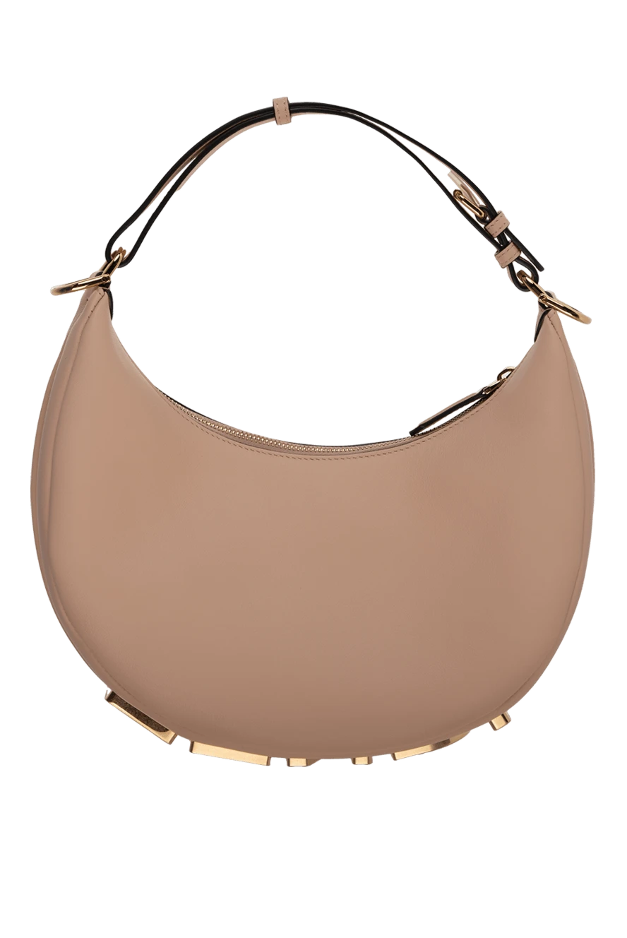 Fendi сумка зі шкіри рожева жіноча 175264 - фото 1