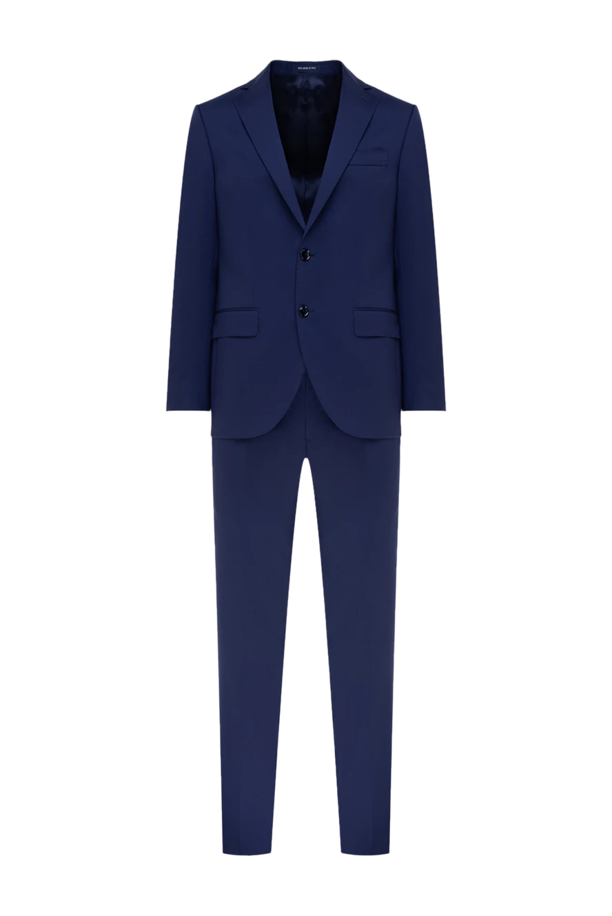 Sartoria Latorre мужской синий костюм из шерсти 175547 - фото 1