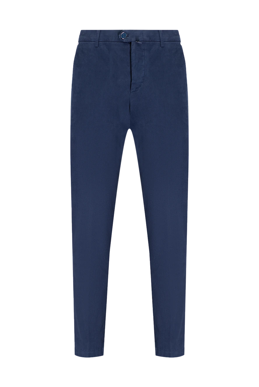 Kiton чоловічі сині джинси з бавовни та еластану 175581 - фото 1
