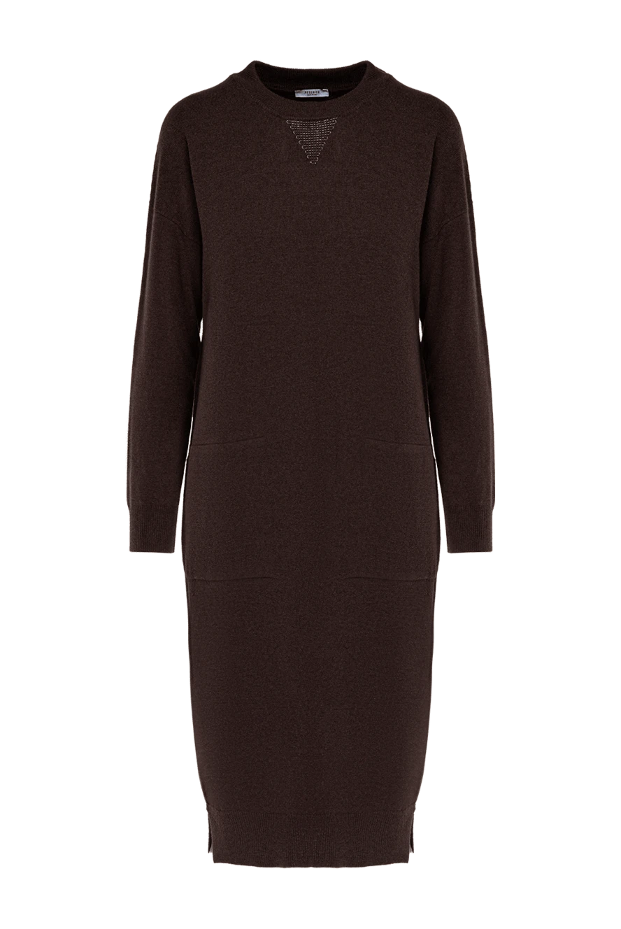Peserico warm brown dress with two pockets women's 175957 - photo 1