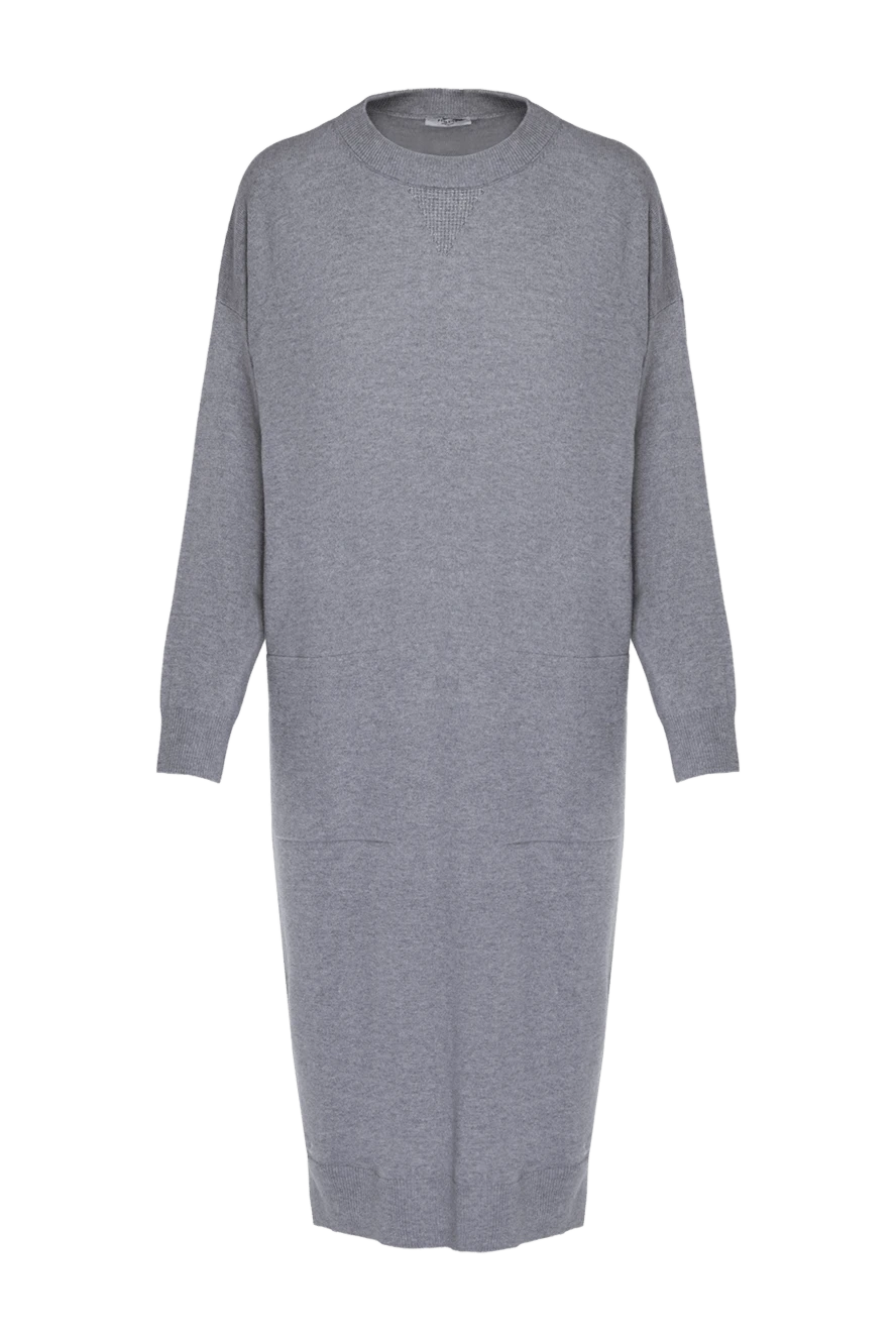 Peserico warm gray dress with two pockets women's 175958 - photo 1