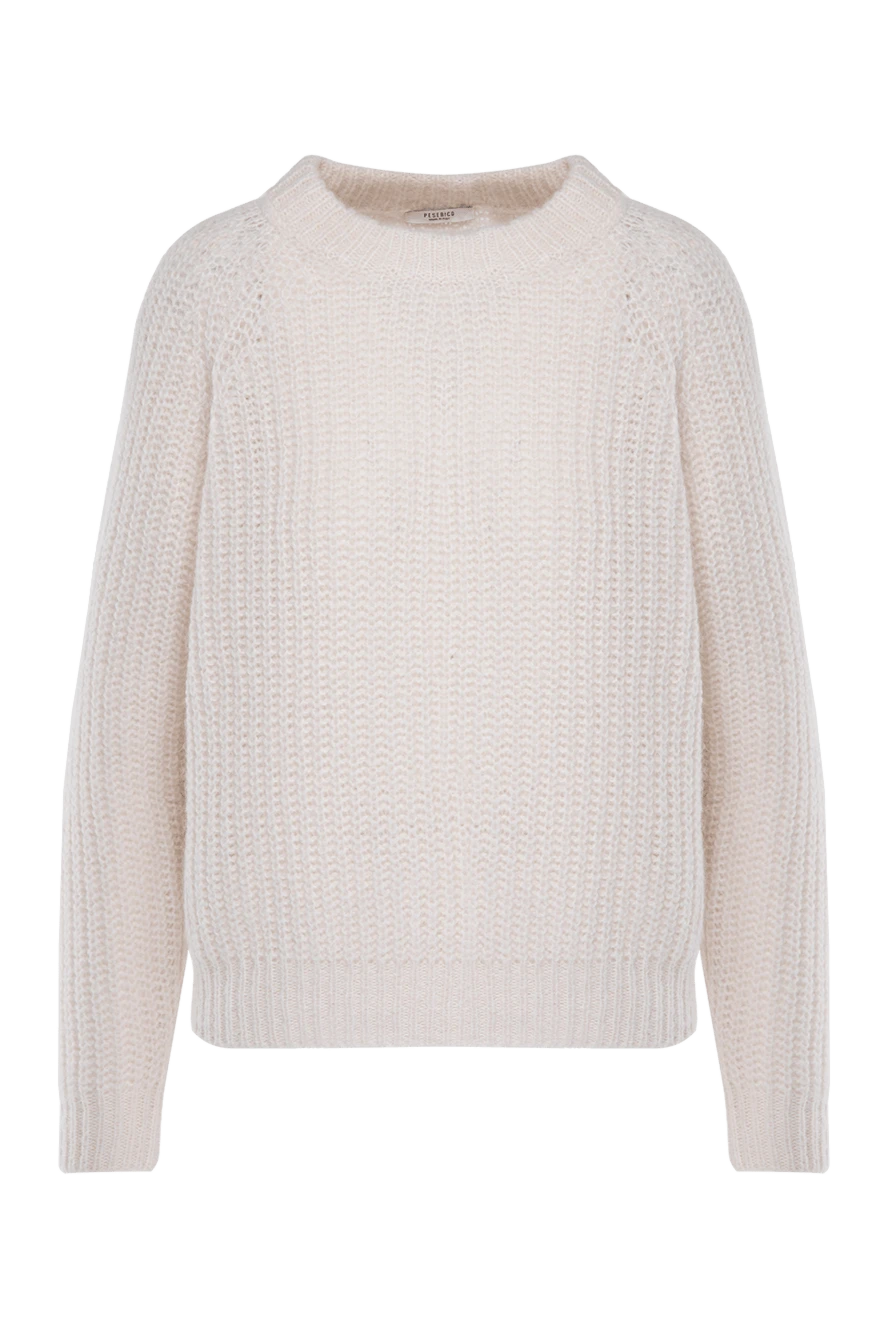 Peserico beige sweater with raglan sleeves and a round neckline women's 175966 - photo 1