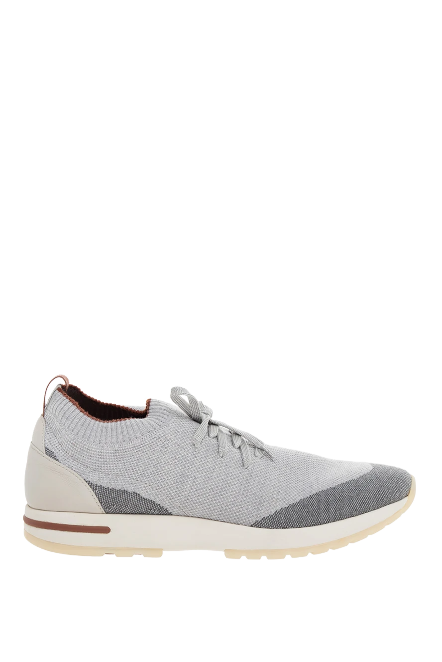 Loro Piana кросівки із вовни чоловічі сірі 176013 - фото 1