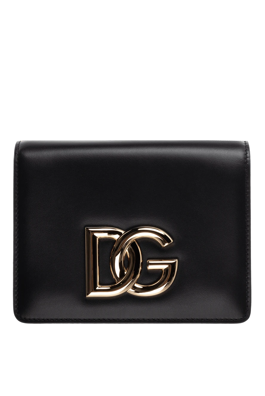 Dolce & Gabbana сумка із телячої шкіри жіноча чорна 176269 - фото 1