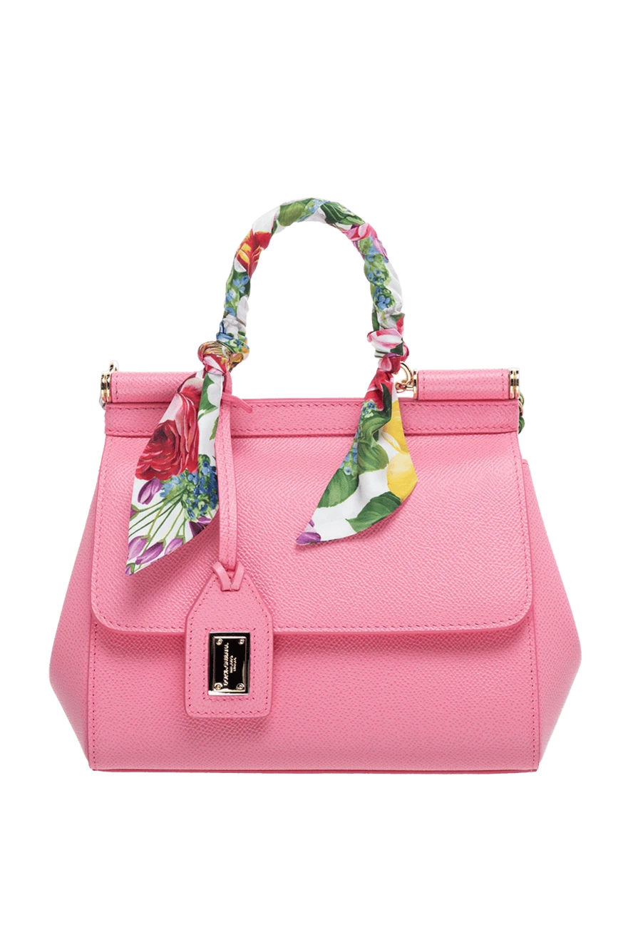 Dolce & Gabbana women's pink bag made of genuine leather 176276 - photo 1