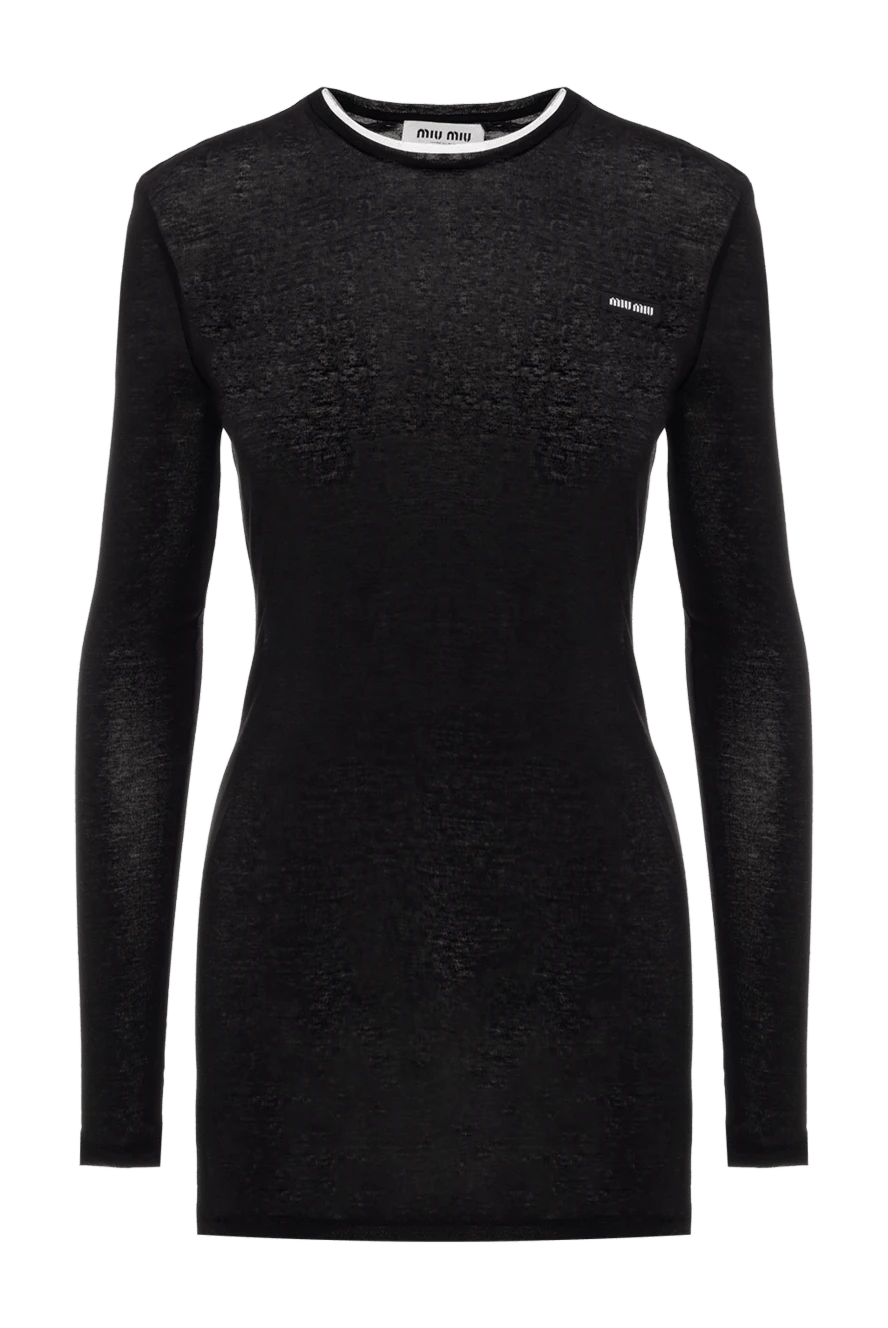 Miu Miu black cotton knitted dress 176442 - photo 1