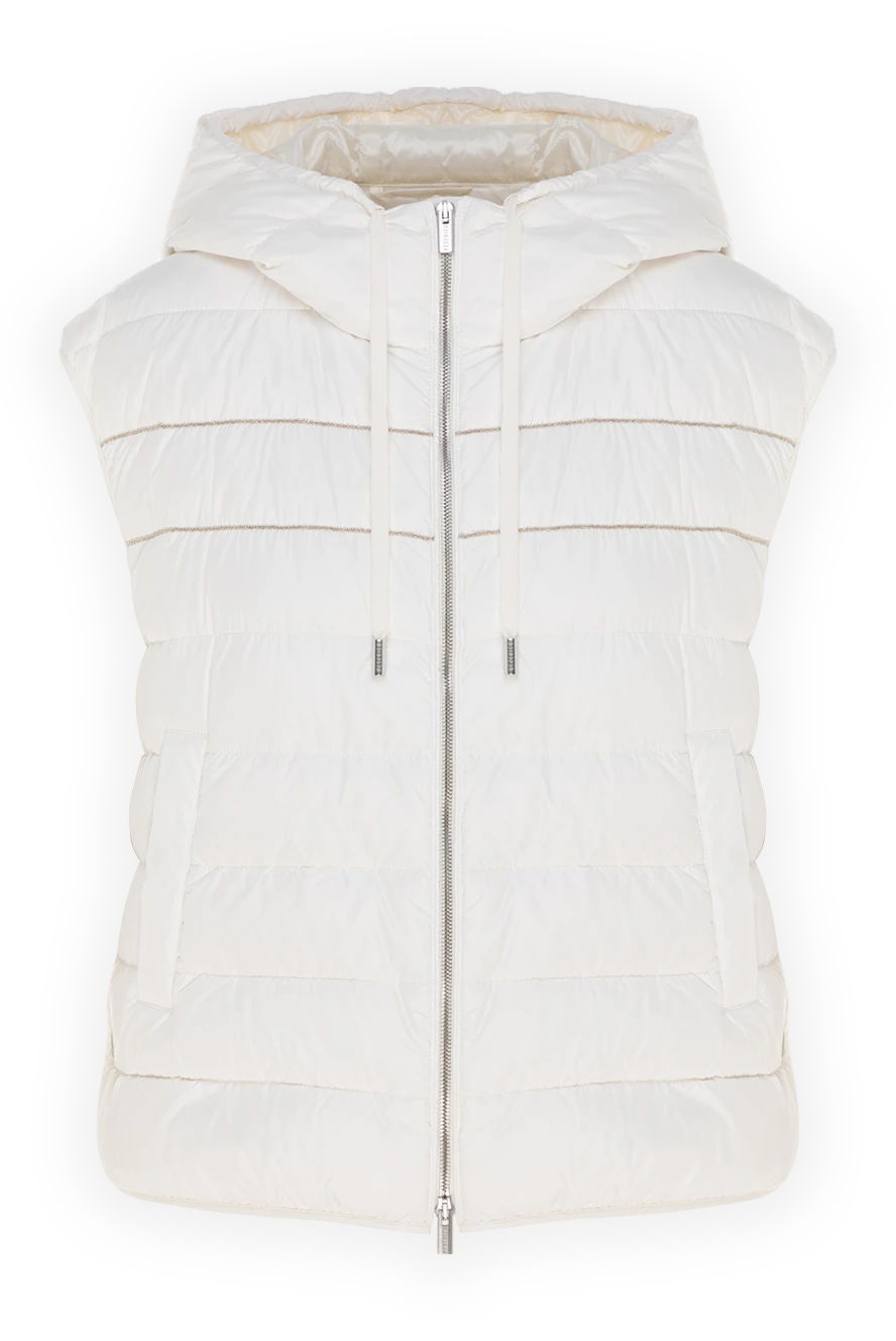Peserico polyester vest for women white 176613 - photo 1
