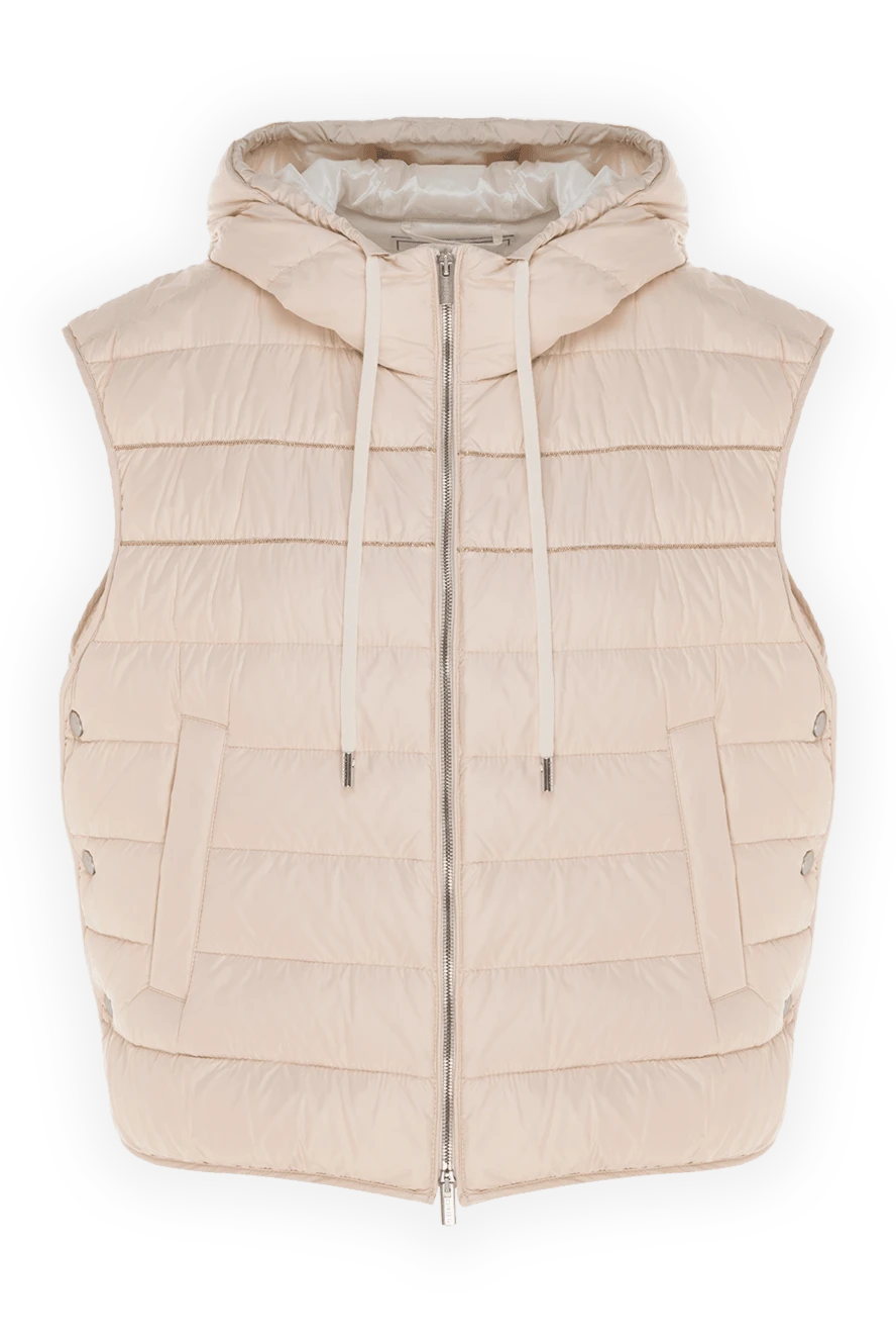 Peserico polyester vest for women beige 176616 - photo 1