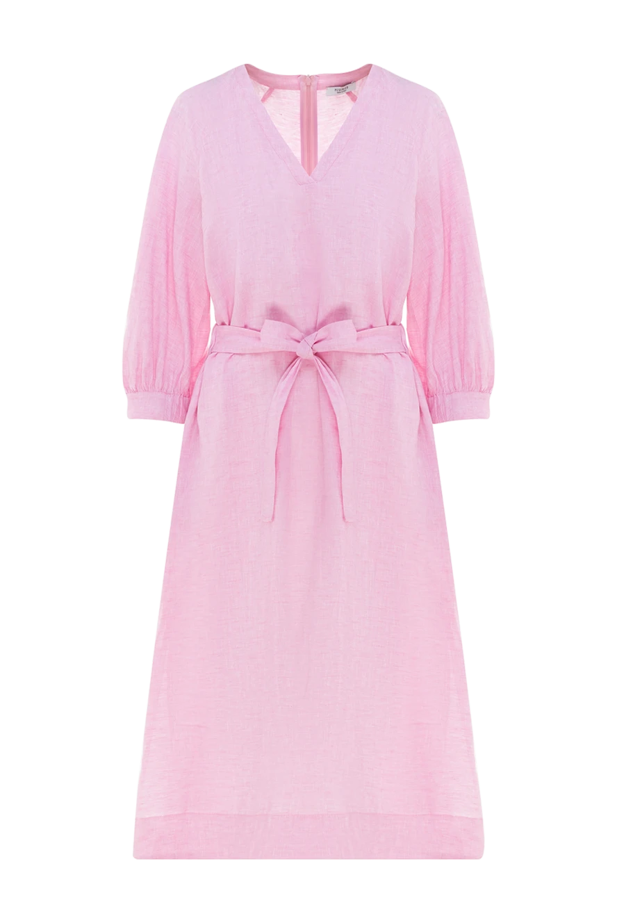 Peserico pink linen dress for women 176626 - photo 1
