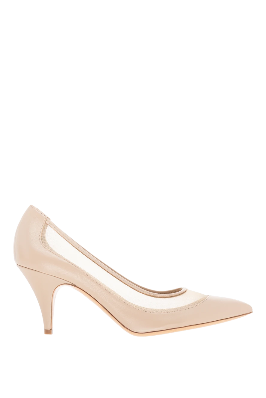 Khaite beige leather heels for women 176793 - photo 1