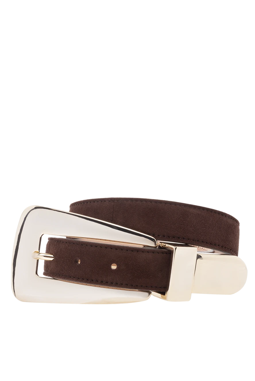 Khaite suede belt for women brown 176795 - photo 1