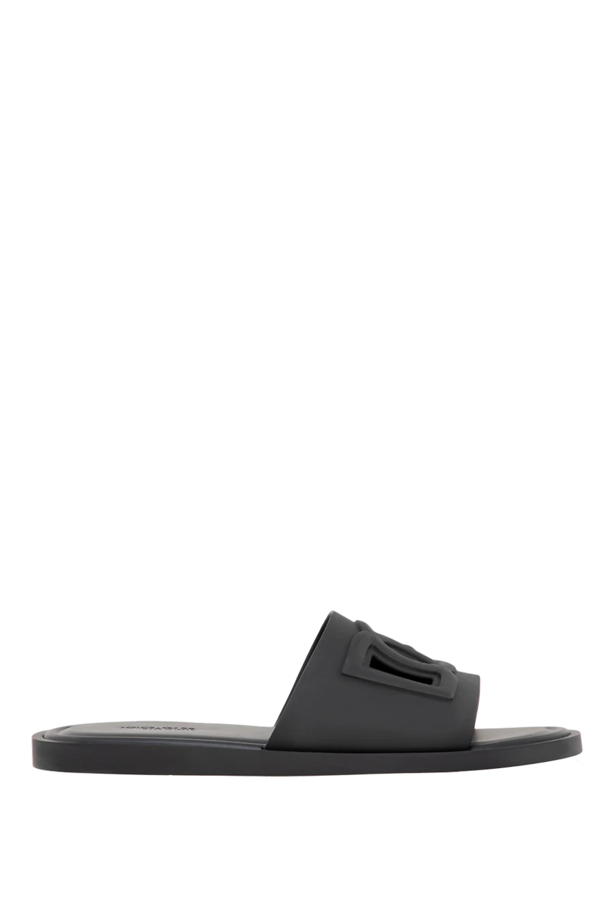 Dolce & Gabbana men's black rubber flip flops 177091 - photo 1