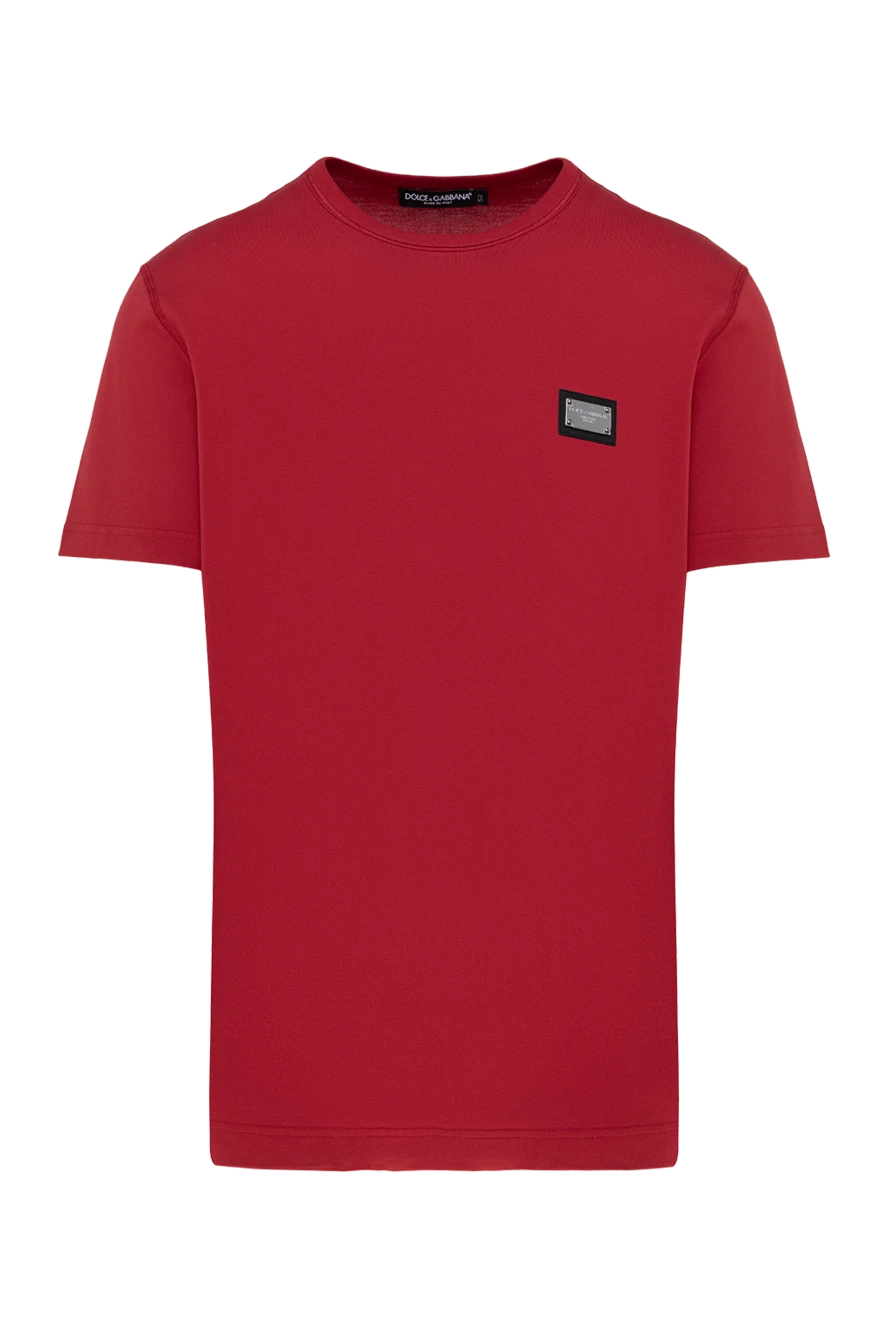 Dolce & Gabbana men's cotton t-shirt red 177107 - photo 1