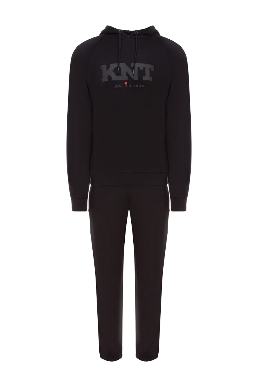 Kiton костюм прогулочный их вискозы и эластана черный 177167 - фото 1