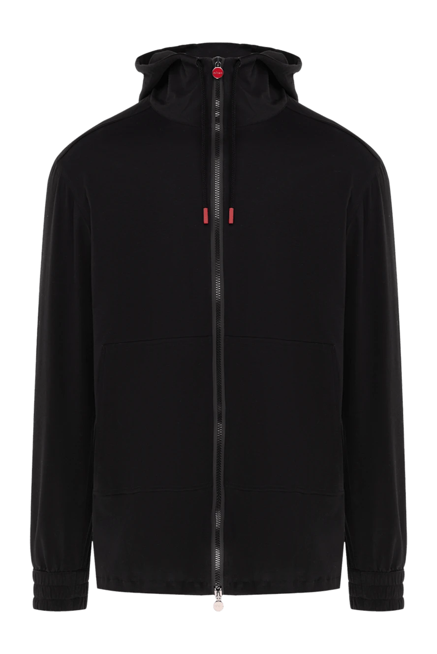 Kiton кофта спортивная из хлопка мужская черная 177172 - фото 1