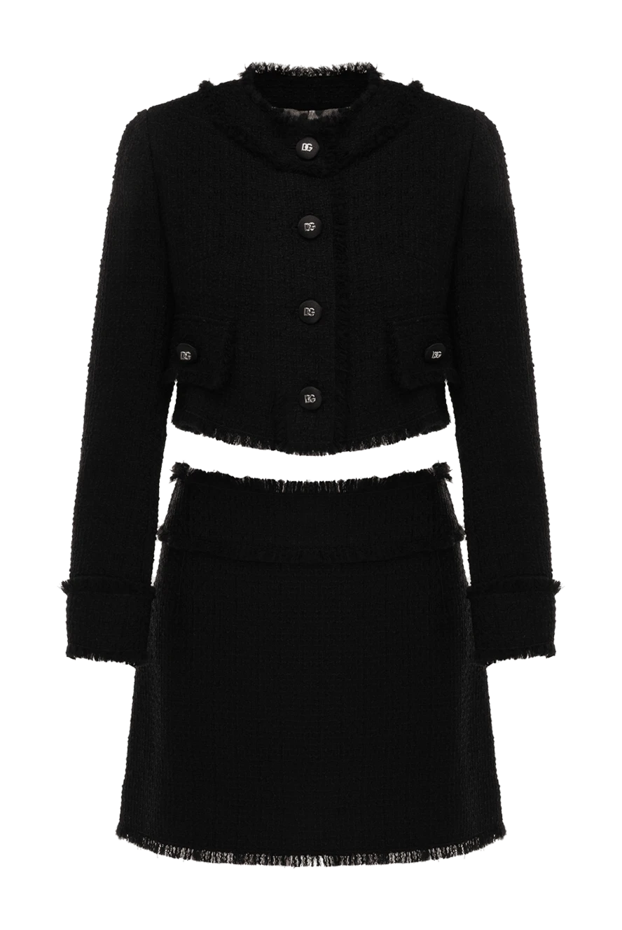 Dolce & Gabbana black wool and polyamide skirt suit for women 177229 - photo 1