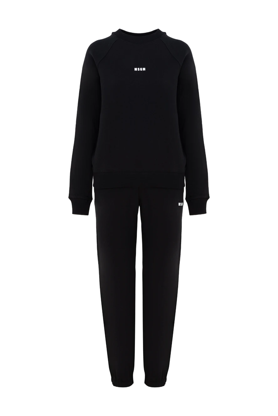 MSGM костюм прогулянковий з бавовни жіночий чорний 177875 - фото 1