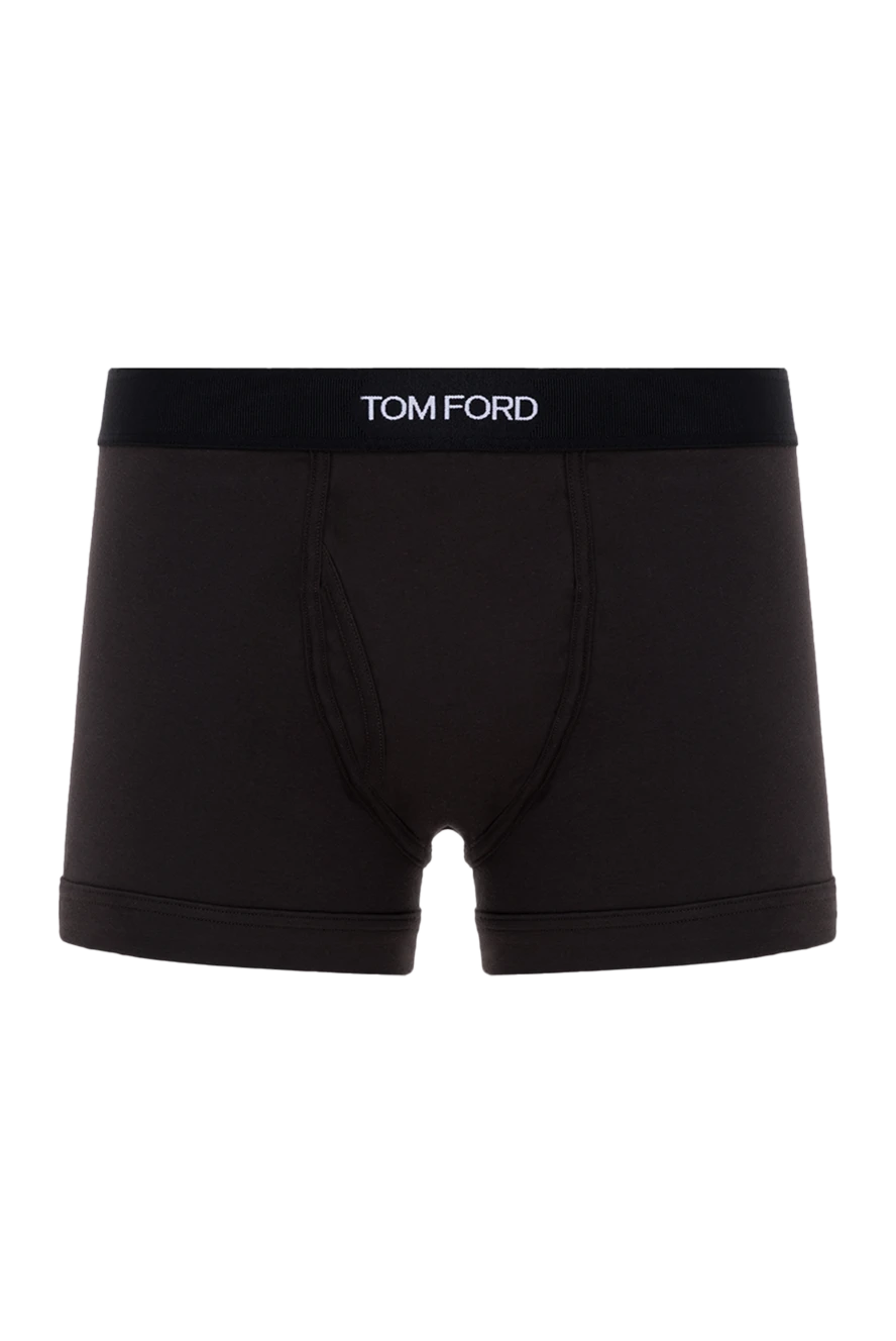 Tom Ford трусы-боксеры из хлопка и эластана мужские серые 177971 - фото 1