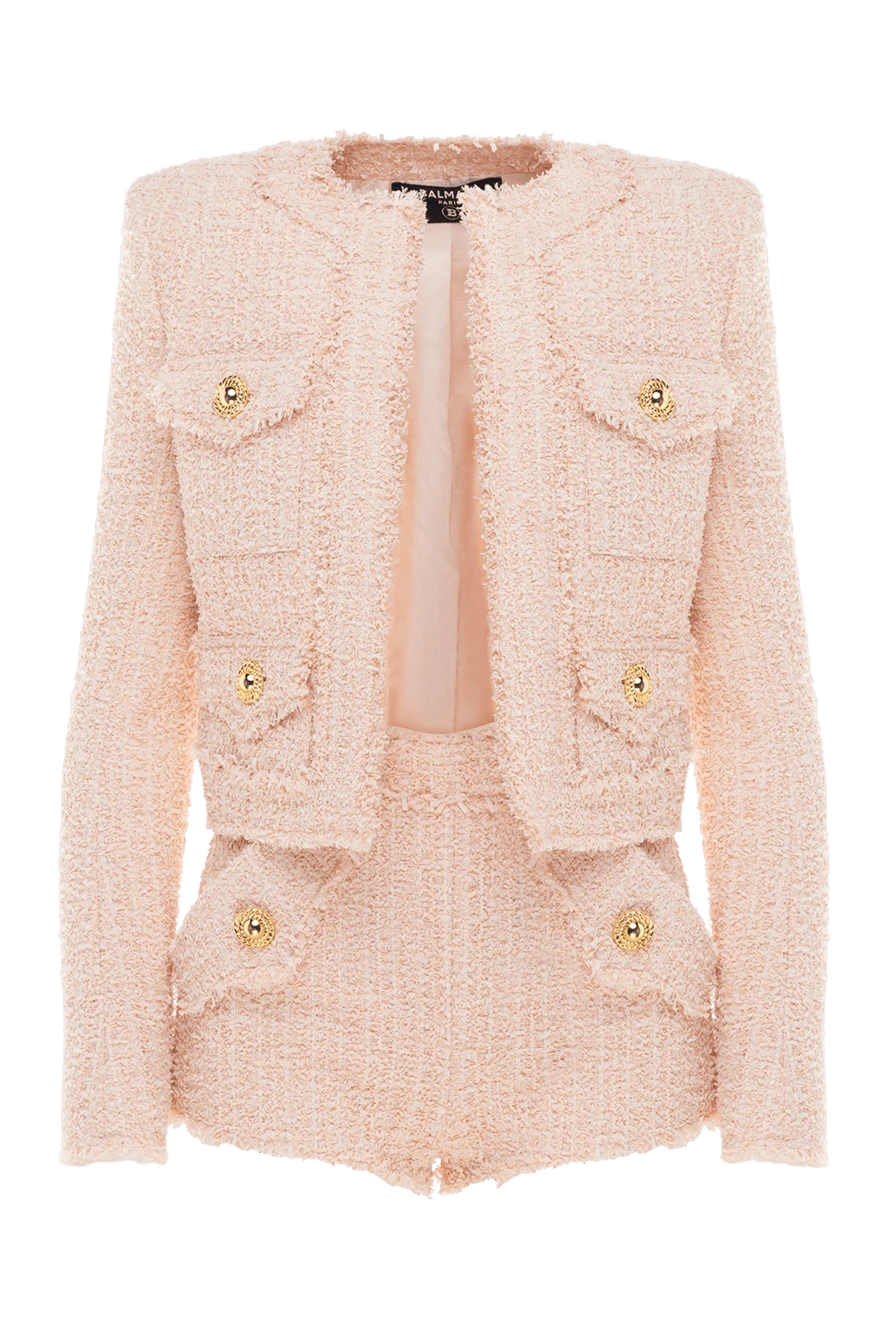 Balmain suit with shorts for women pink 177975 - photo 1