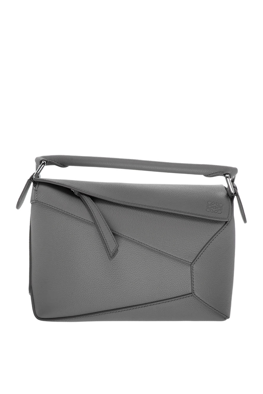 Loewe сумка повседневная из кожи женская серая 178047 - фото 1