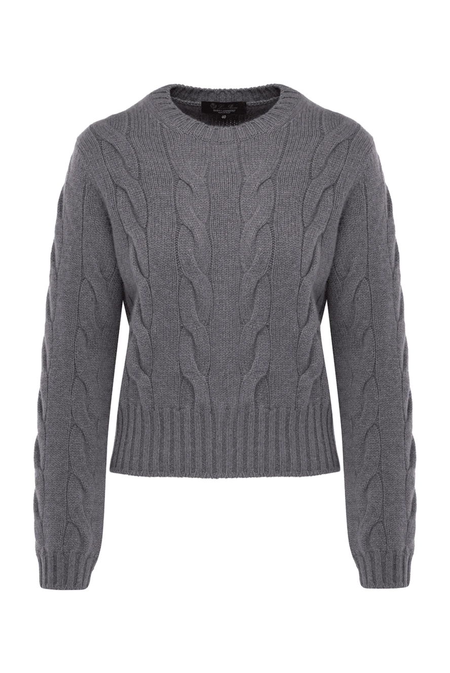 Loro Piana джемпер із кашеміру жіночий сірий 178073 - фото 1
