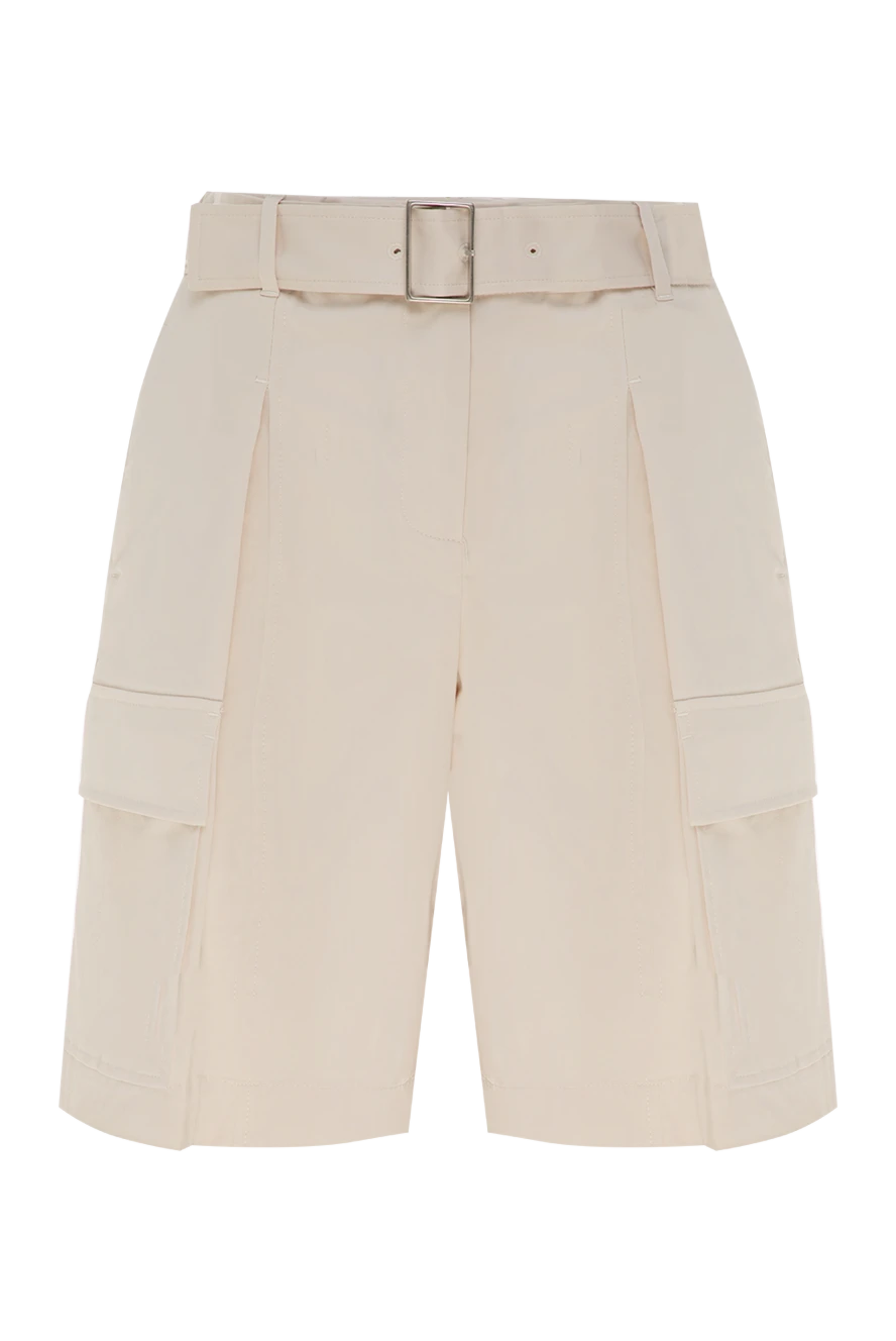 Peserico shorts made of cotton and elastane for women beige 178162 - photo 1