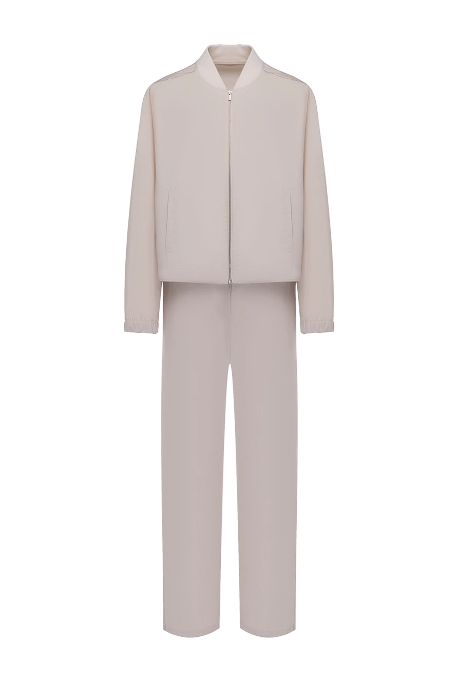 Peserico women's beige suit for walking with a stand-up collar beige 178369 - photo 1