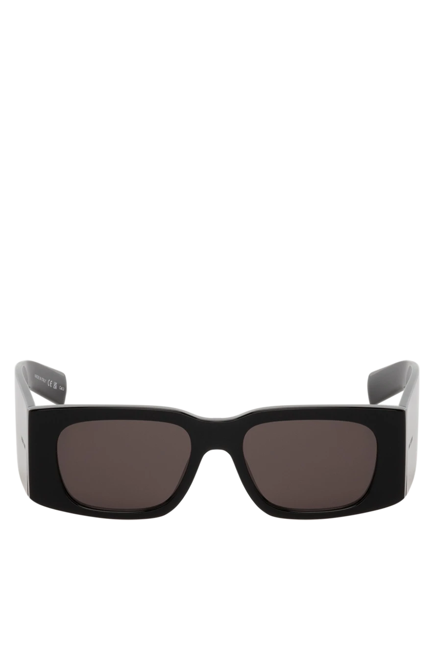 Saint Laurent женские черные солнцезащитные очки из пластика 178387 - фото 1