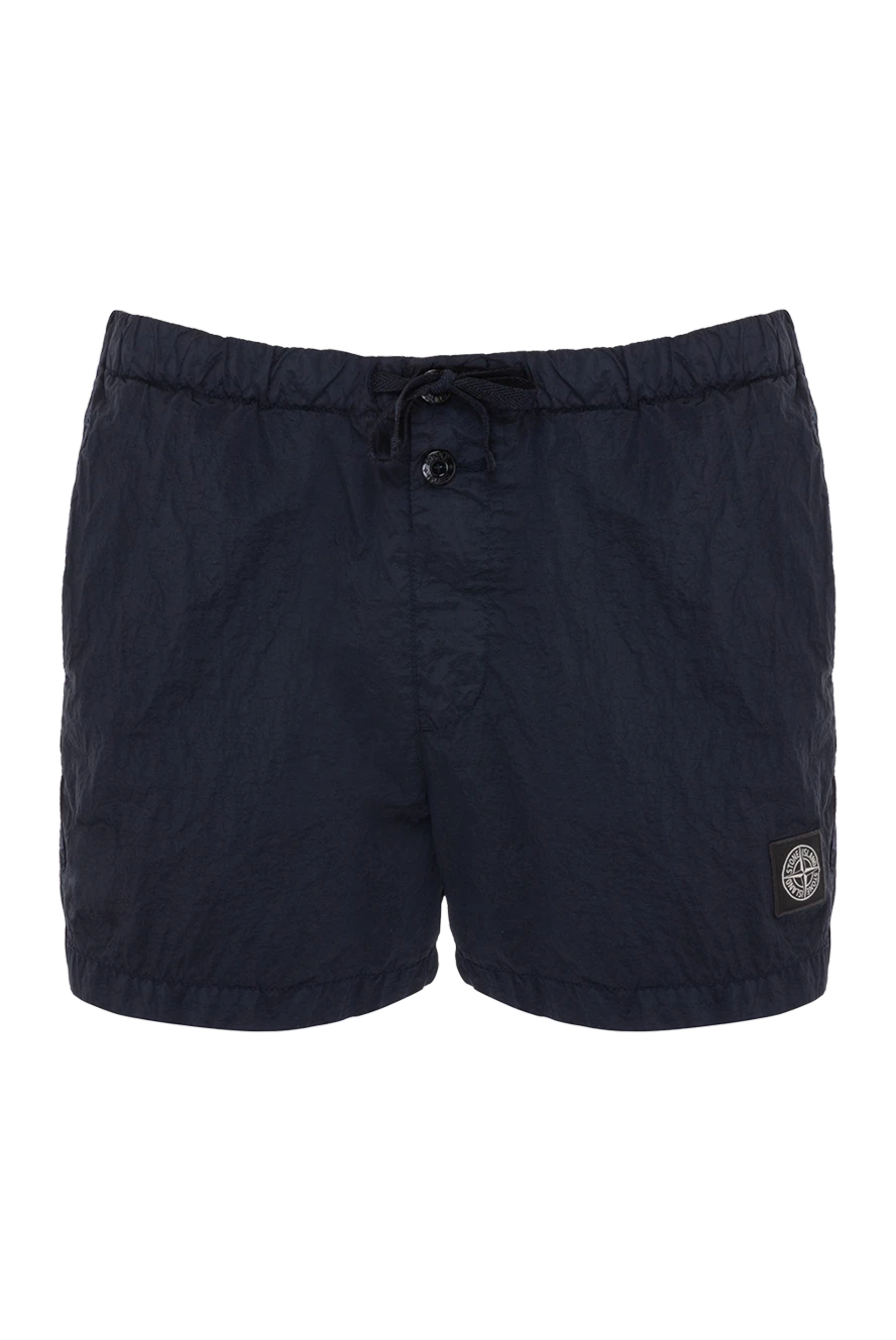 Stone Island шорти пляжні із поліаміду чоловічі сині 178481 - фото 1