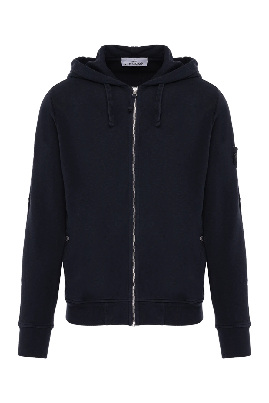Stone Island кофта спортивна з бавовни чорна чоловіча 178506 - фото 1