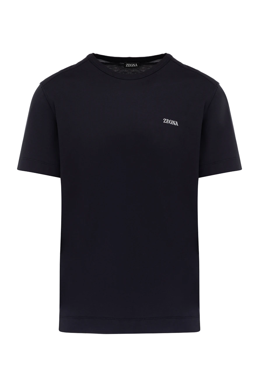 Ermenegildo Zegna футболка мужская синяя 178509 - фото 1
