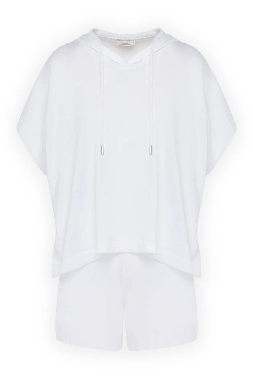 Peserico women's white polyester and viscose suit with shorts 178541 - photo 1