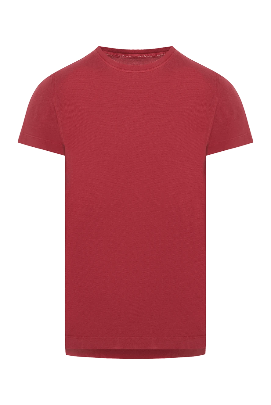 Kiton красная футболка хлопковая мужская 178903 - фото 1