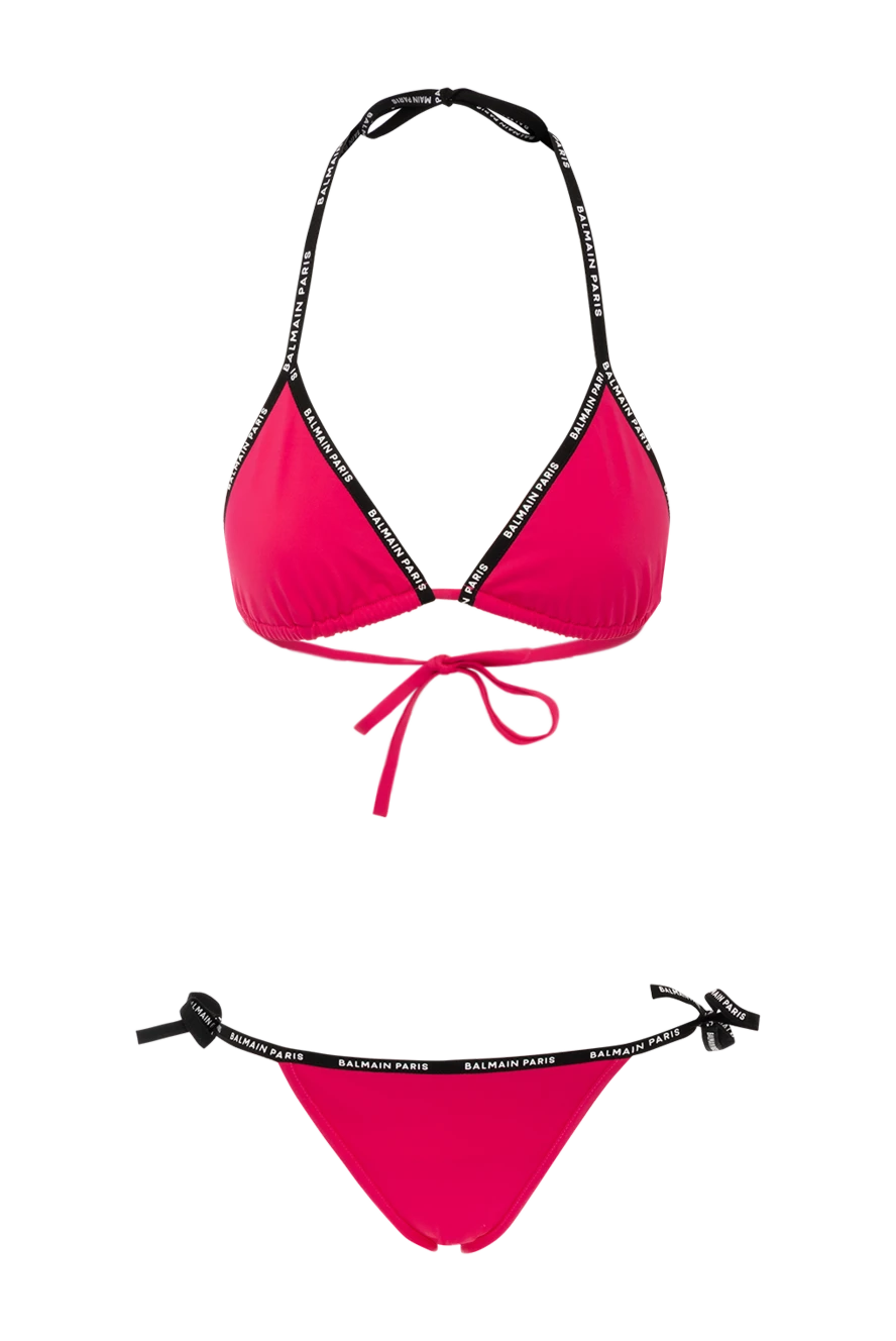 Balmain one-piece swimsuit made of polyamide and elastane pink for women 179006 - photo 1