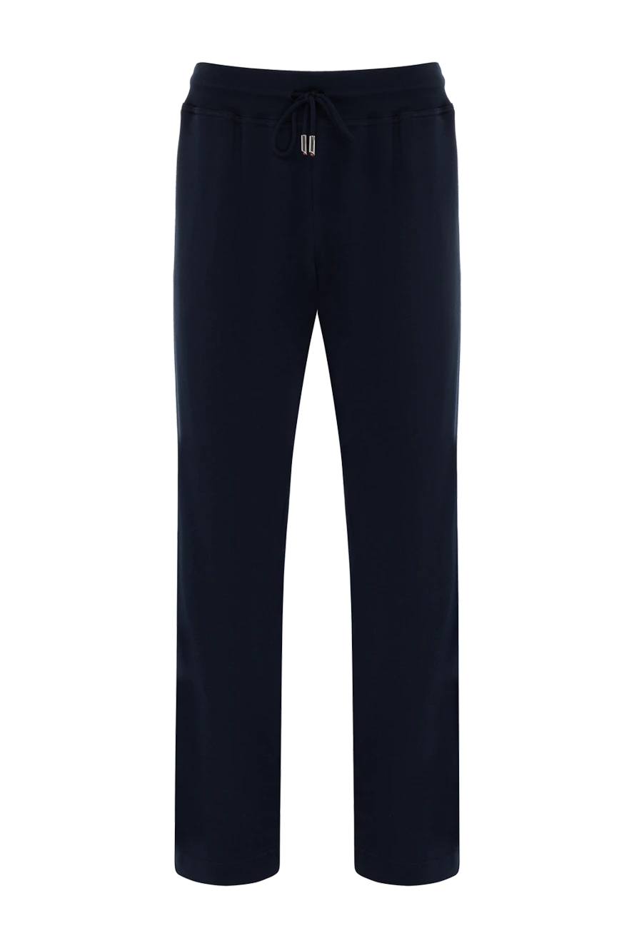 Kiton брюки синие мужские из шерсти 179099 - фото 1