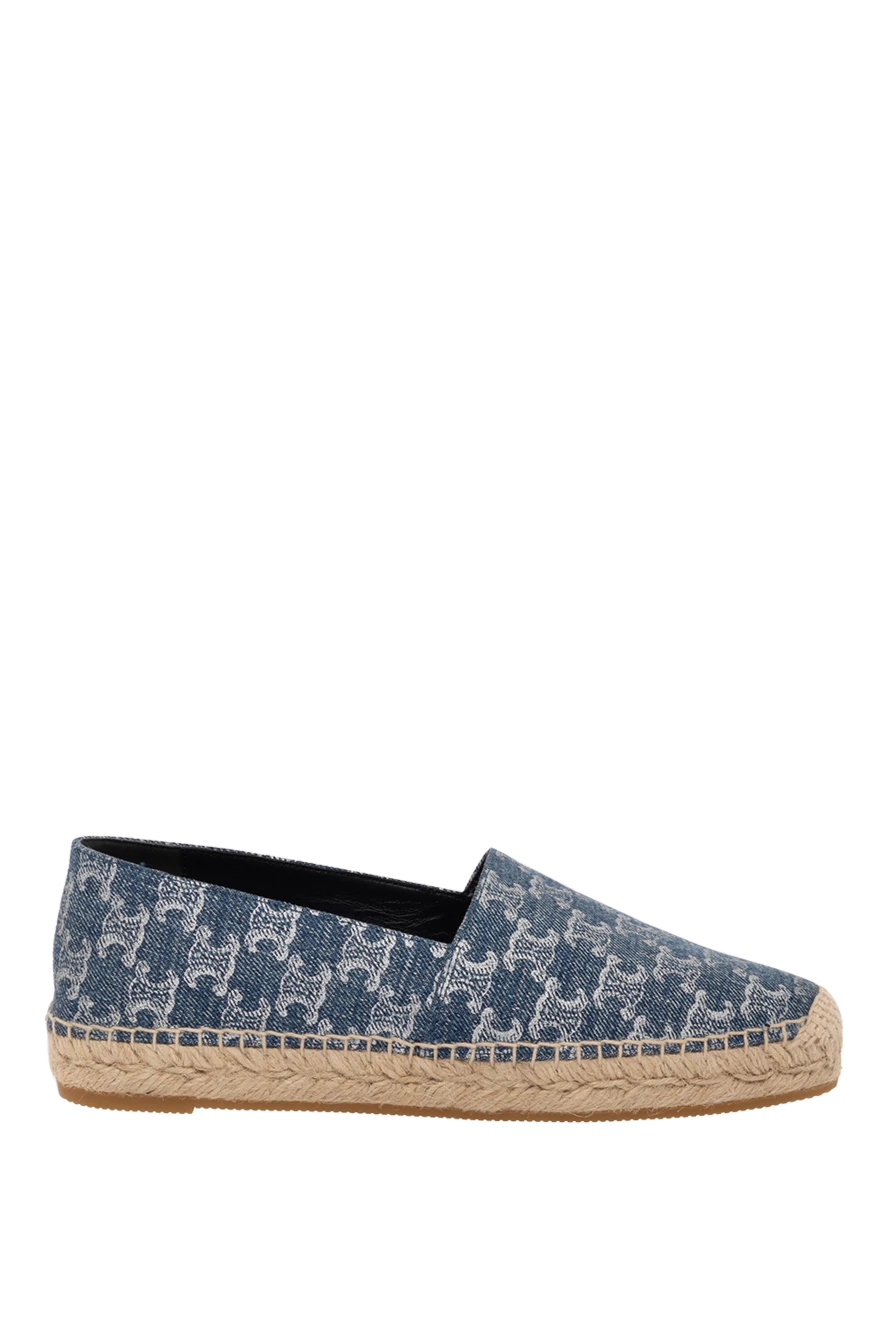 Celine women's blue cotton espadrilles 179148 - photo 1