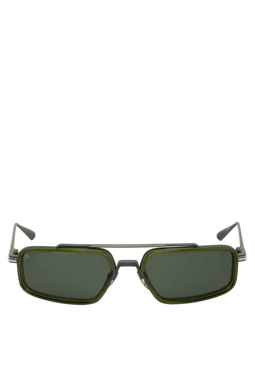 Chrome Hearts окуляри для захисту від сонця чоловічі чорні із металу 179209 - фото 1