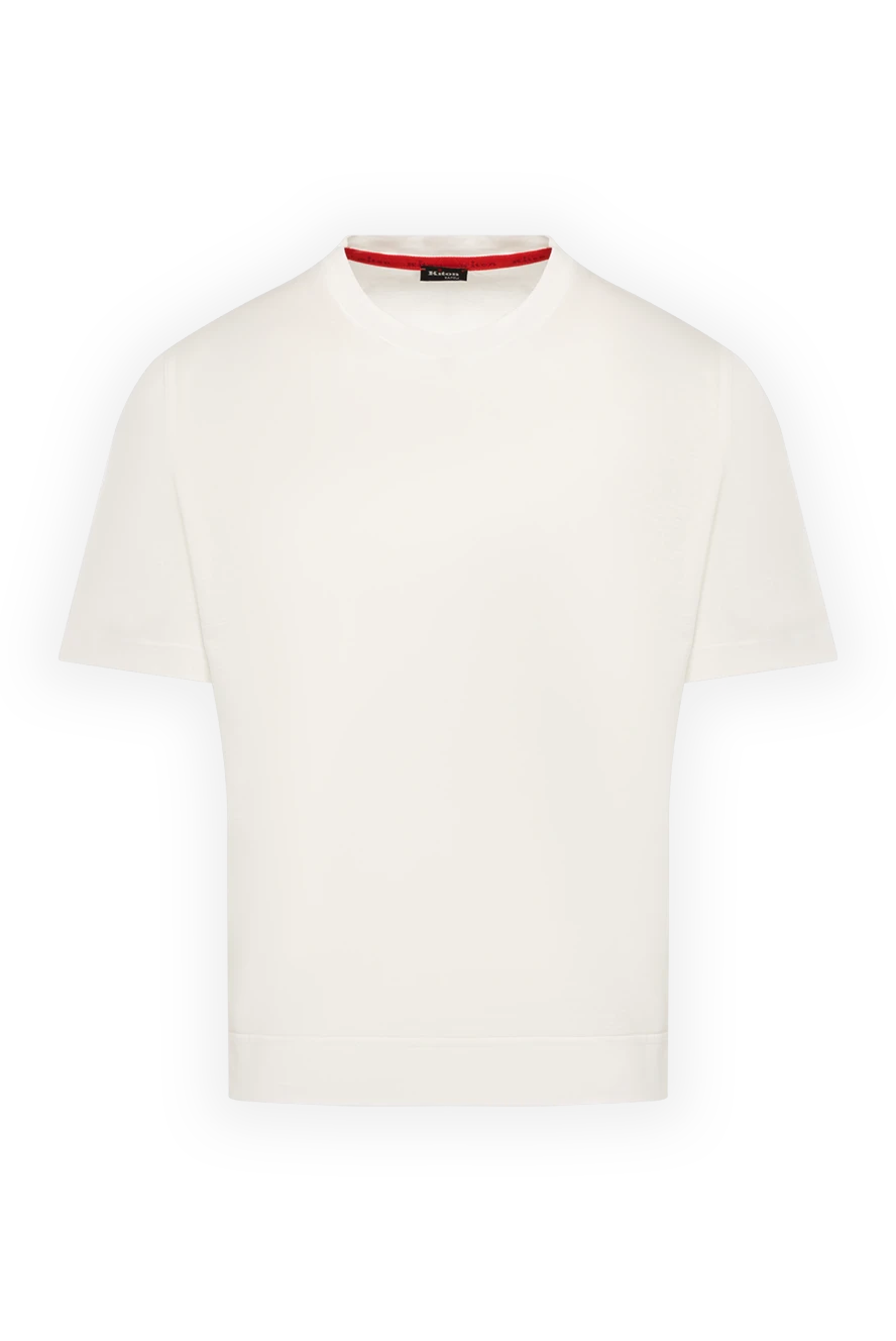 Kiton мужская белая хлопковая футболка 179214 - фото 1