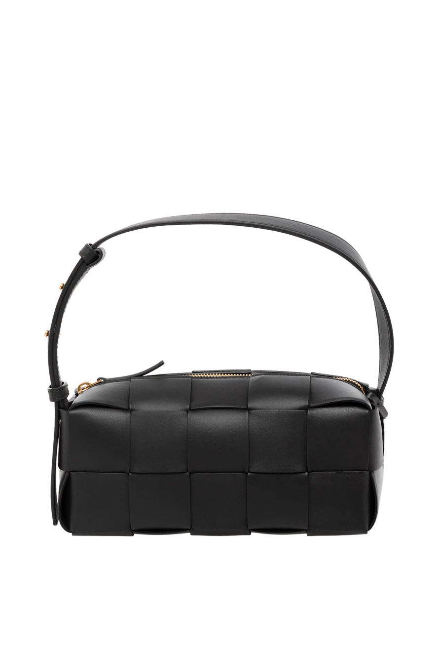Bottega Veneta сумка женская черная из кожи ягненка 179218 - фото 1