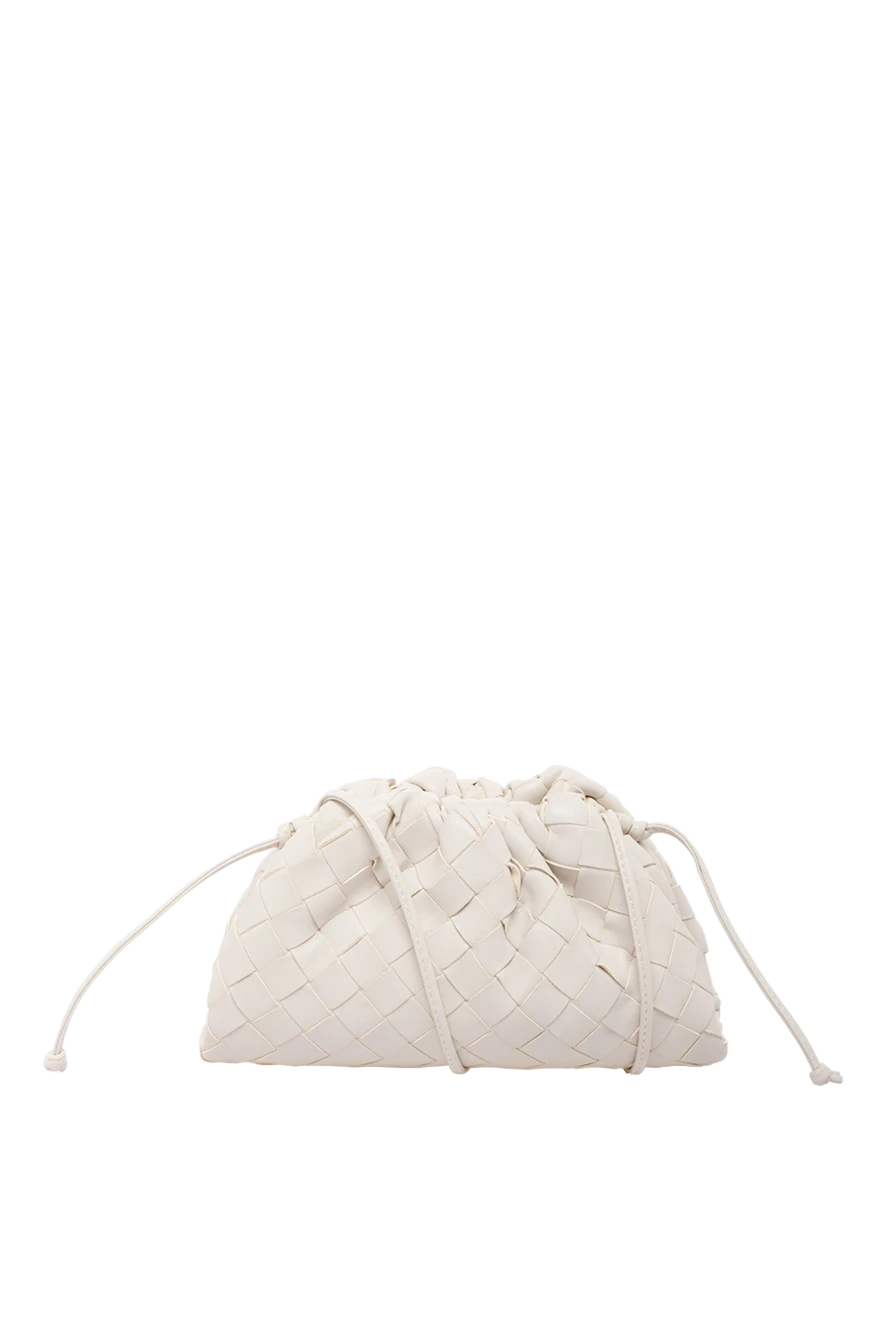 Bottega Veneta клатч женский серый из кожи ягненка 179232 - фото 1