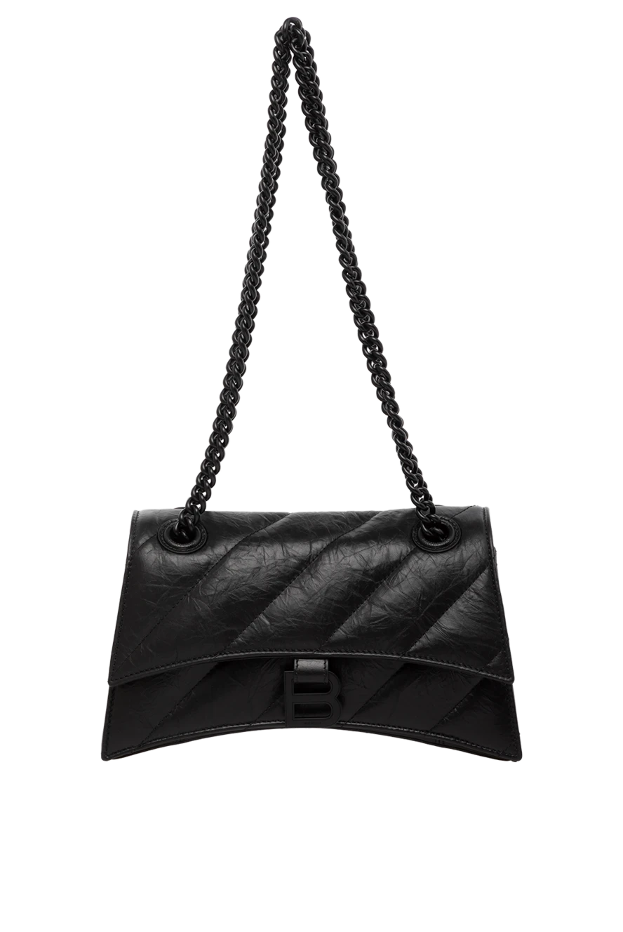 Balenciaga женская черная сумка из натуральной кожи 179235 - фото 1