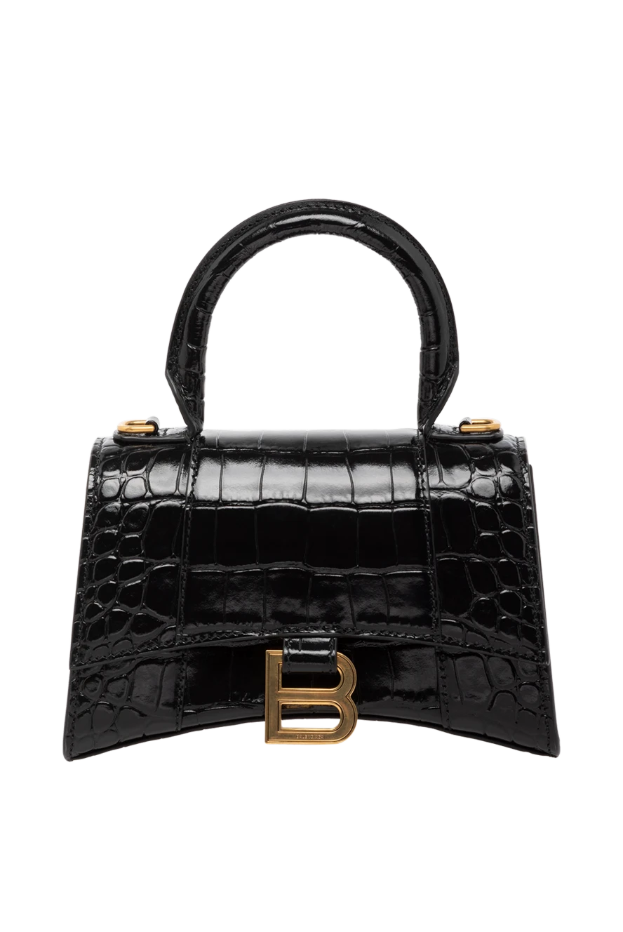 Balenciaga женская черная сумка из натуральной кожи 179236 - фото 1