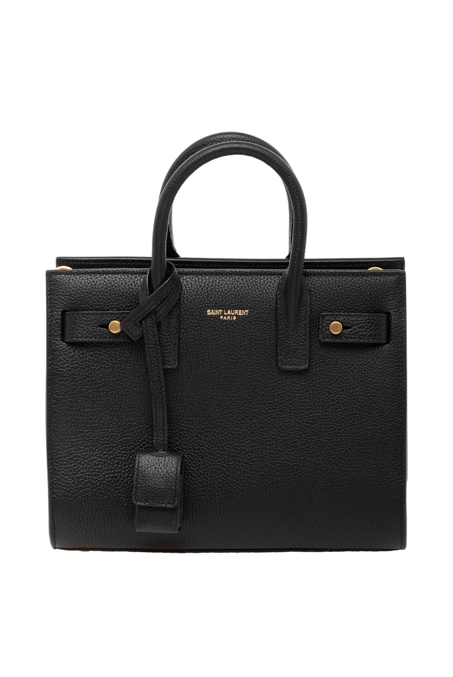 Saint Laurent сумка женская черная из натуральной кожи 179247 - фото 1